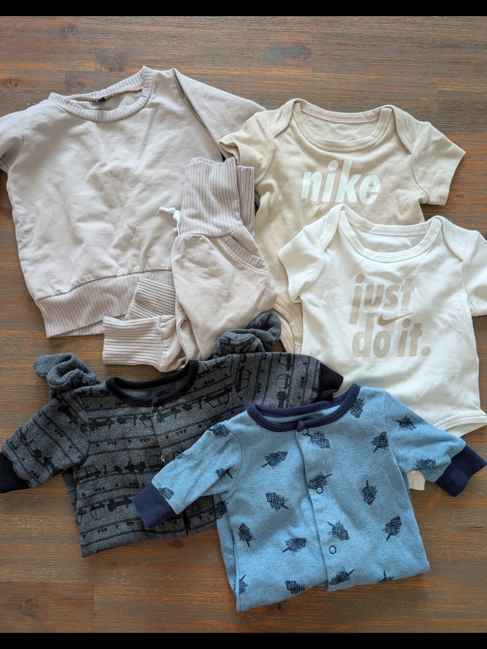 Baby Neutral Bundle in Beige, Cream, Blue, and Gray